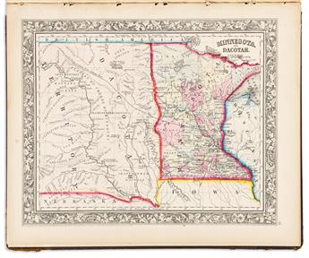 MITCHELL, SAMUEL AUGUSTUS. Mitchells New General Atlas Containing Maps of the Various Countries of the World, Plans of Cities, Etc.